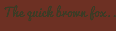Image with Font Color 3C3B25 and Background Color 6D3023